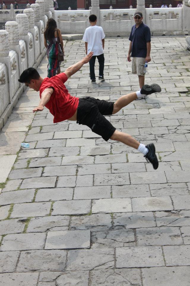 Butterfly kick in Beijing.